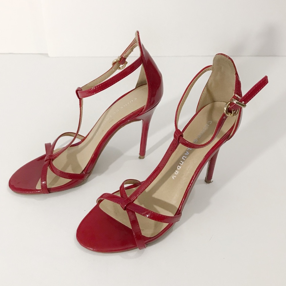 🌵Chinese Laundry Heels Size 8 Red Strap Pumps